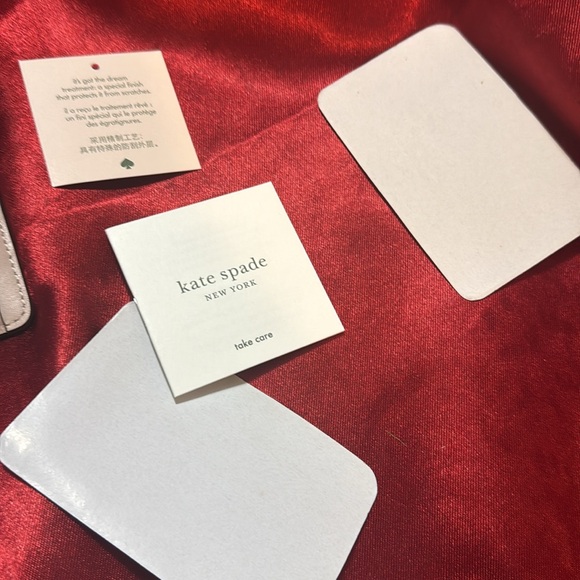 Kate Spade Cream Card Holder Keychain - Picture 5 of 6